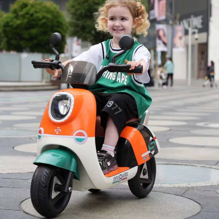 Kids Vespa-style electric bike with Remote