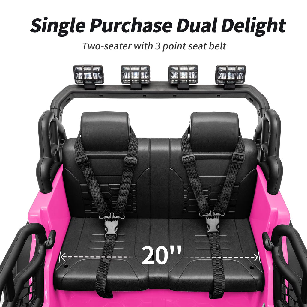 12V 7Ah Kids Ride on Truck, 2 Seater Electric Ride on Toys Car for Big Kids w/ Remote, Bluetooth