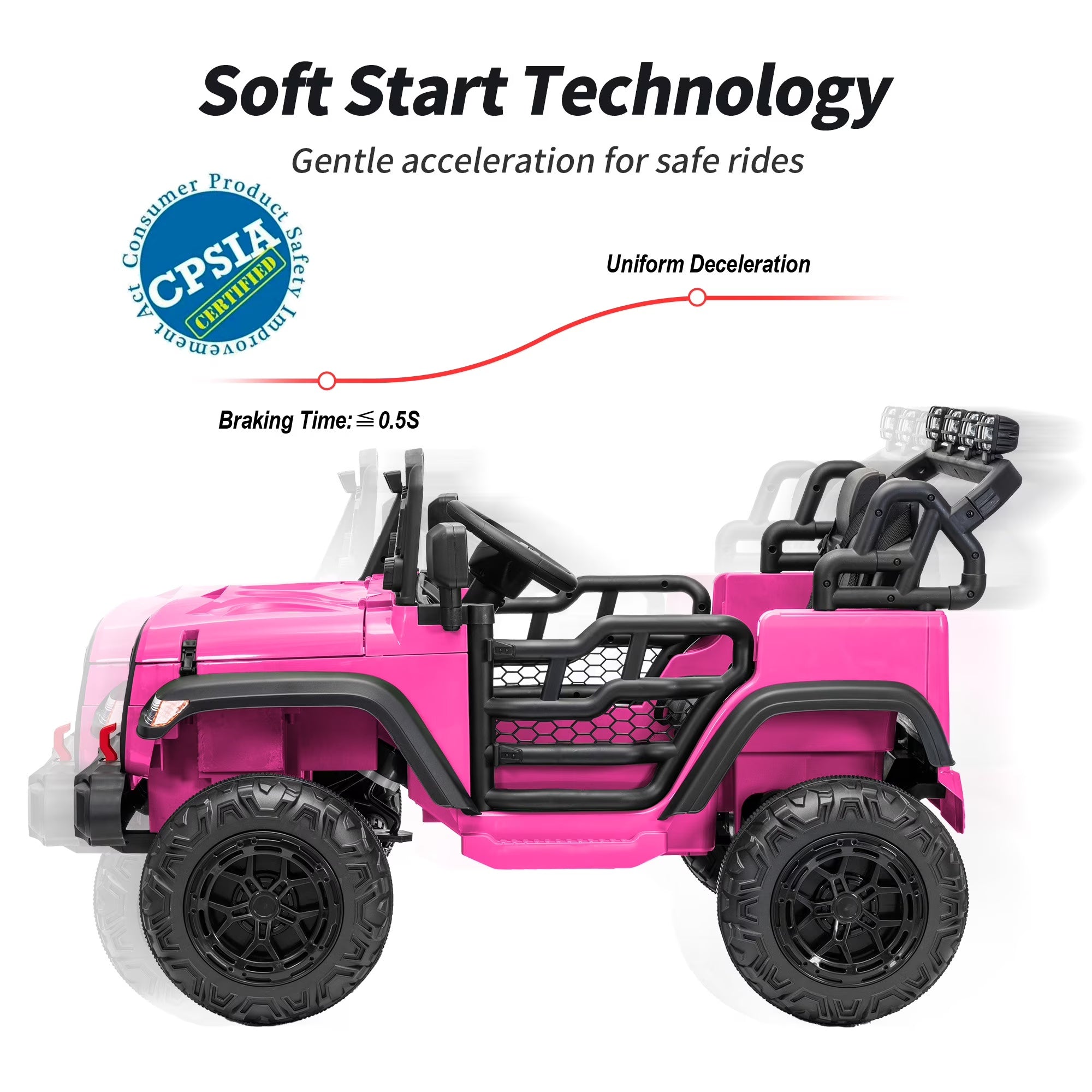 12V 7Ah Kids Ride on Truck, 2 Seater Electric Ride on Toys Car for Big Kids w/ Remote, Bluetooth